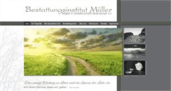 Desktop Screenshot of mueller-bestattungen.info