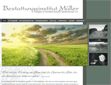 Tablet Screenshot of mueller-bestattungen.info